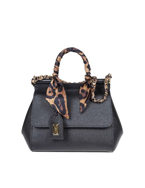 Dolce & Gabbana Borsa tote Sicily in pelle 